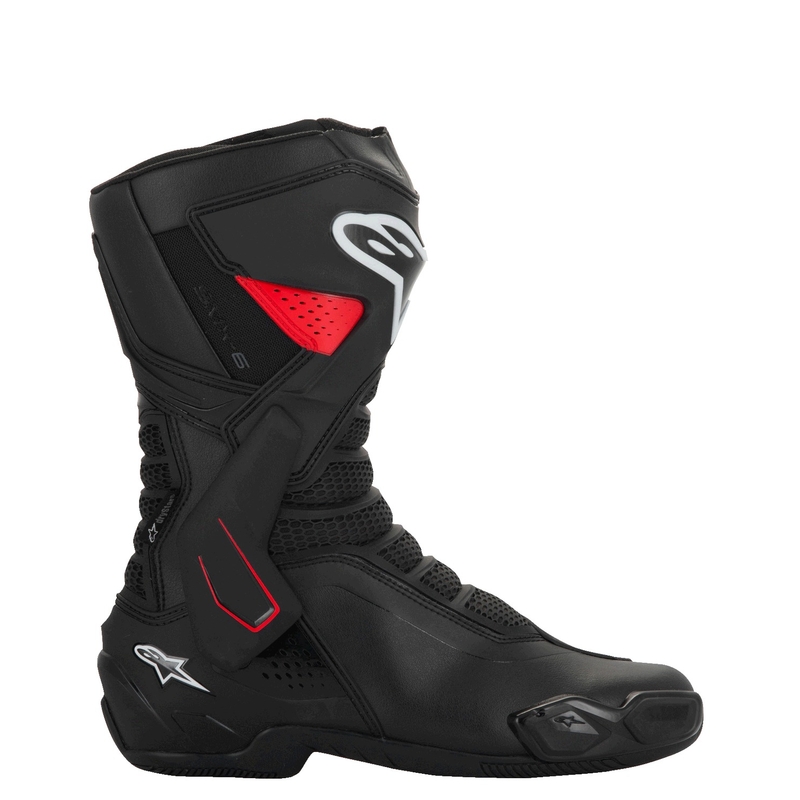 Alpinestars SMX-6 3 Drystar sorte og røde motorcykelstøvler