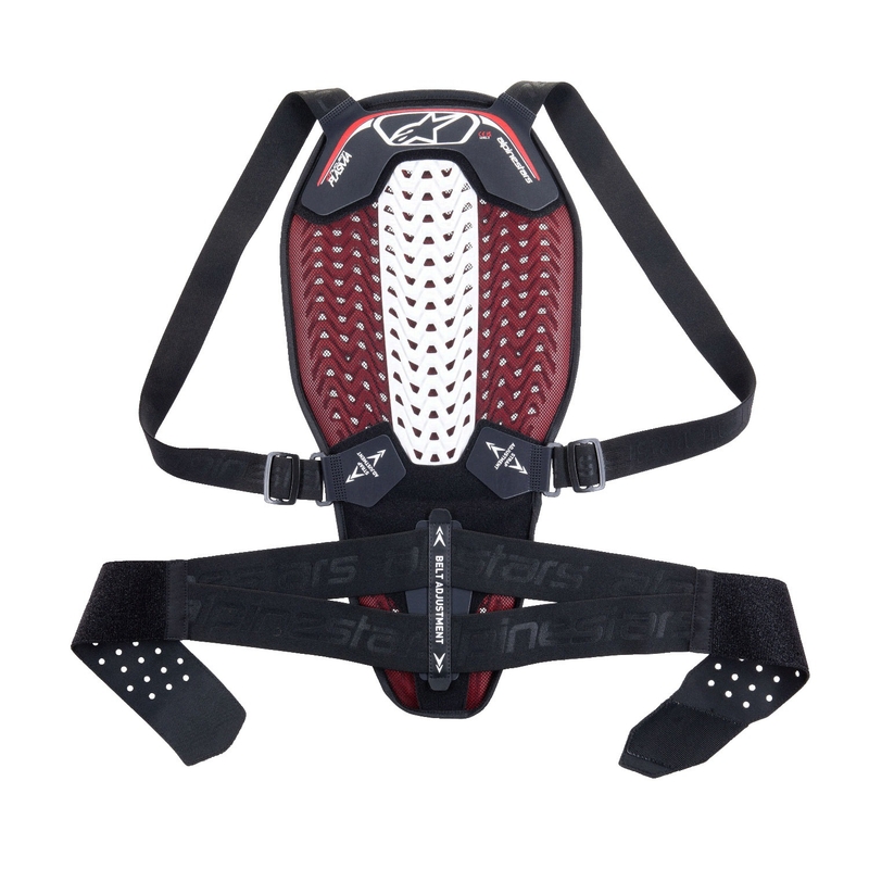 Alpinestars Nucleon Plasma rygmarvsbeskytter sort-hvid-rød