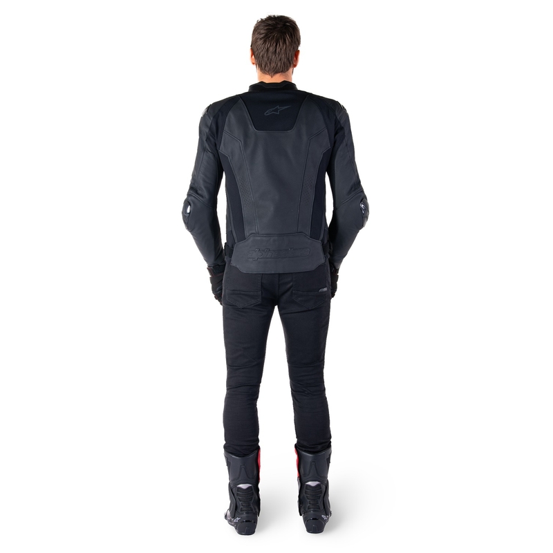 Alpinestars Missile 3 sort motorcykeljakke i læder