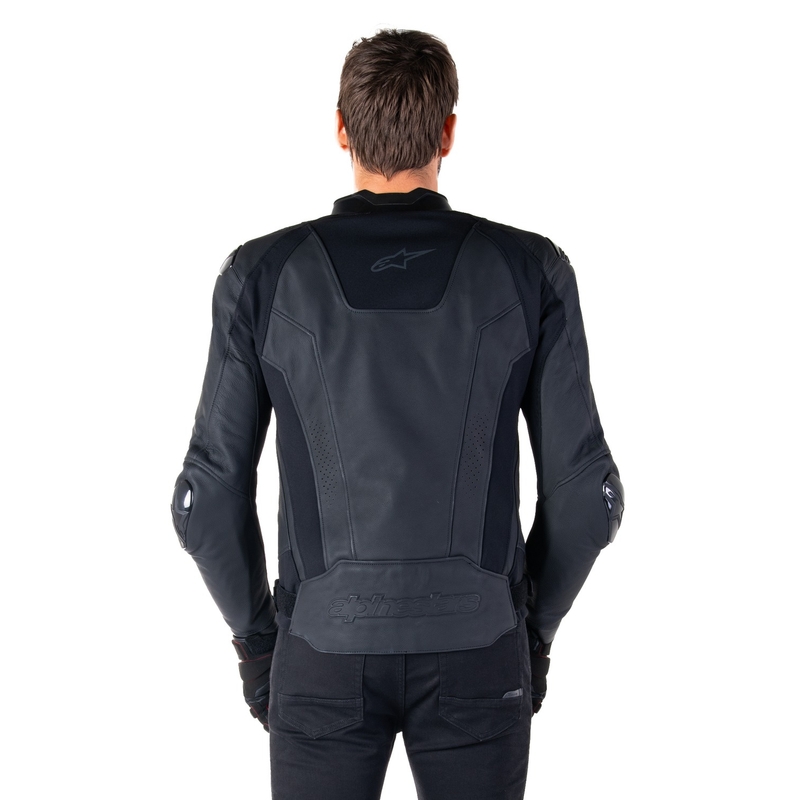 Alpinestars Missile 3 sort motorcykeljakke i læder
