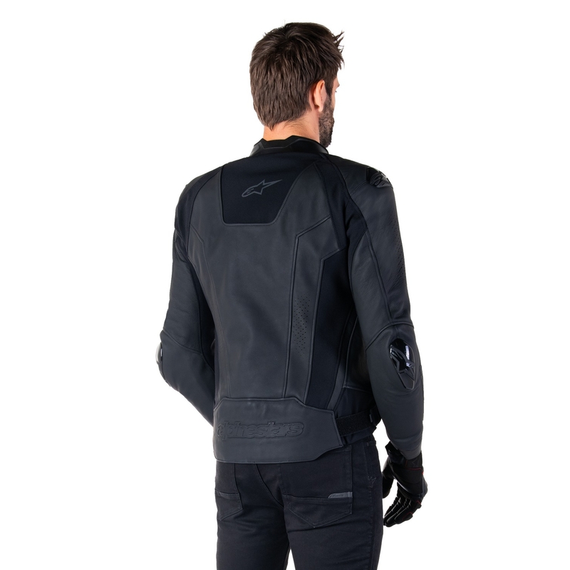 Alpinestars Missile 3 sort motorcykeljakke i læder