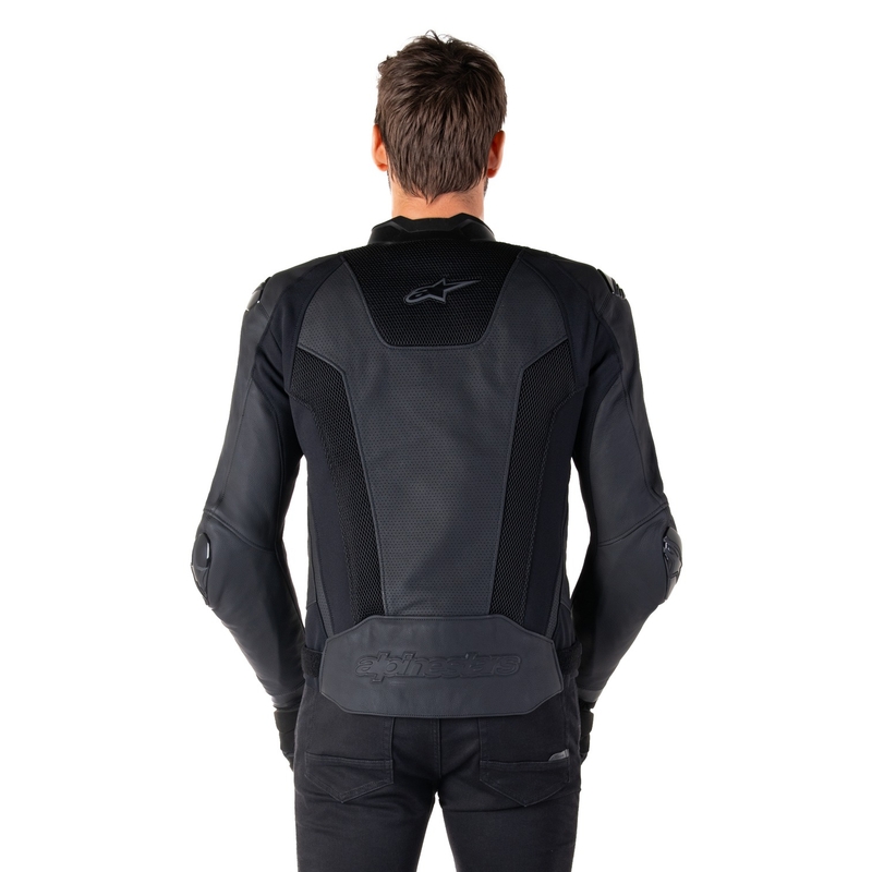 Alpinestars Missile 3 Airflow sort motorcykeljakke i læder