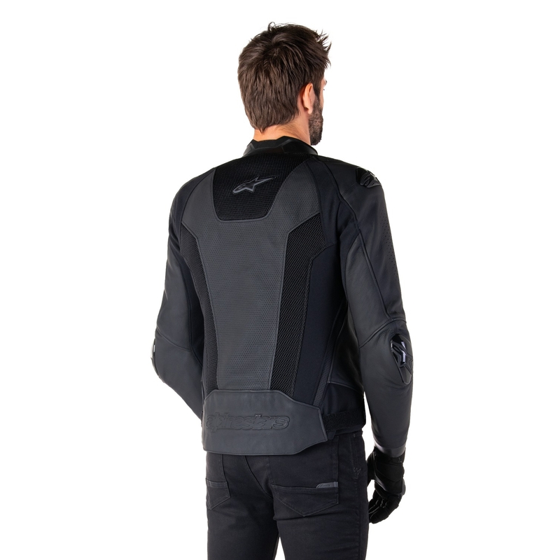 Alpinestars Missile 3 Airflow sort motorcykeljakke i læder