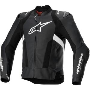 Alpinestars Missile 3 Airflow sort og hvid motorcykeljakke i læder