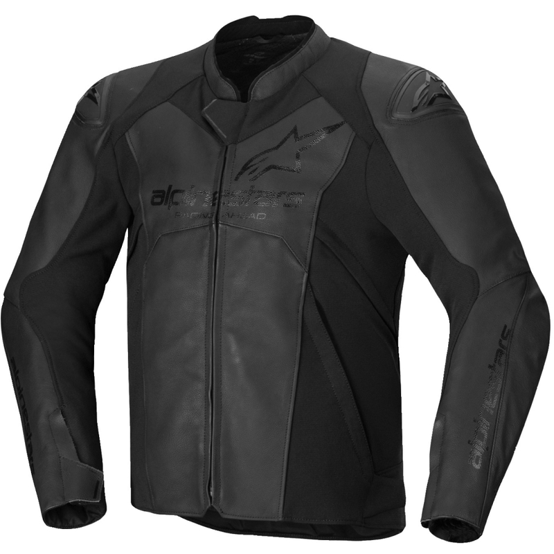 Alpinestars Faster 3 sort motorcykeljakke i læder