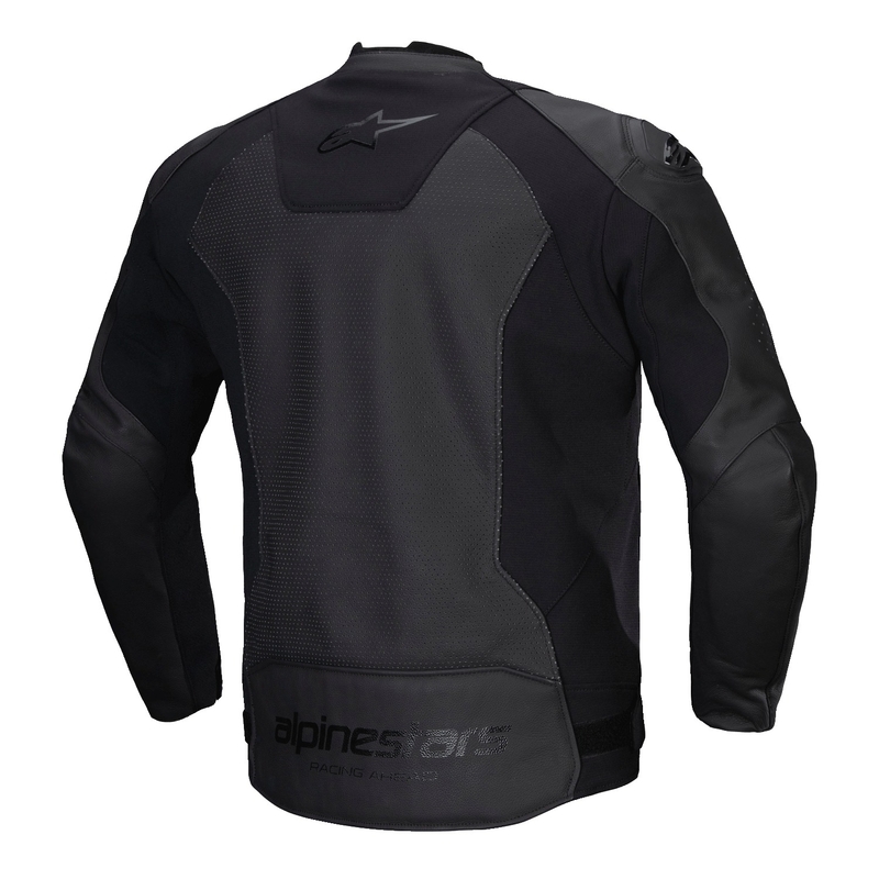 Alpinestars Faster 3 Airflow sort motorcykeljakke i læder