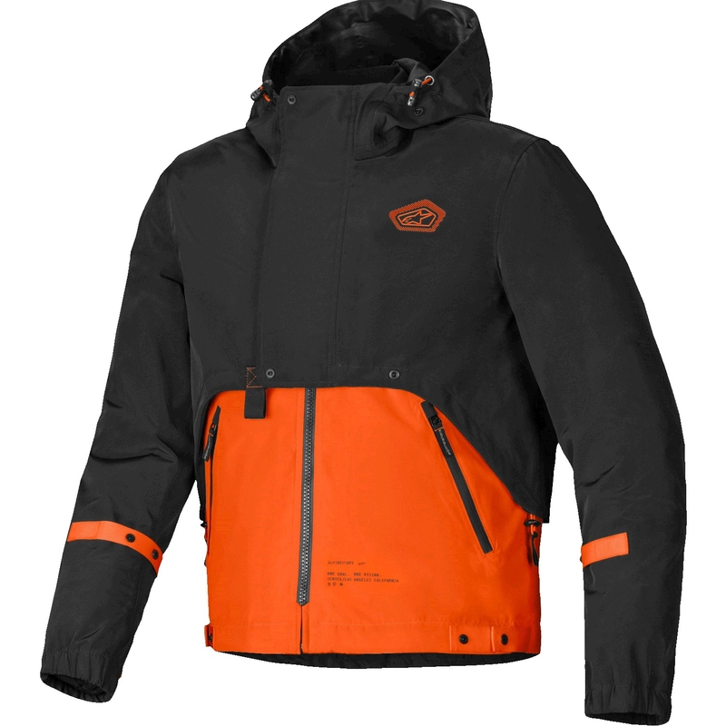 Alpinestars Mootant Waterproof Parka sort-fluo-orange