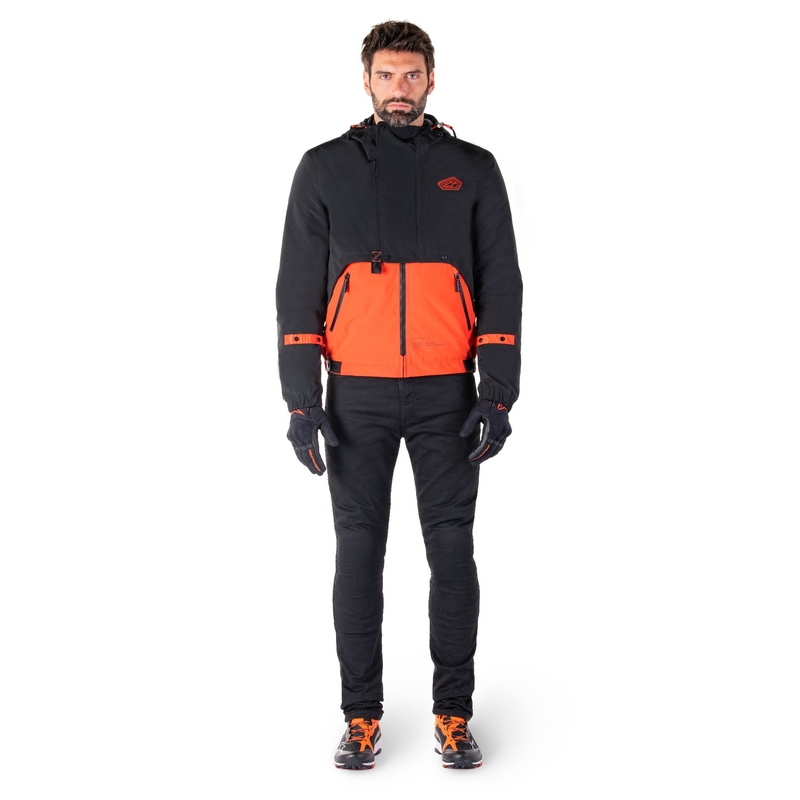 Alpinestars Mootant Waterproof Parka sort-fluo-orange