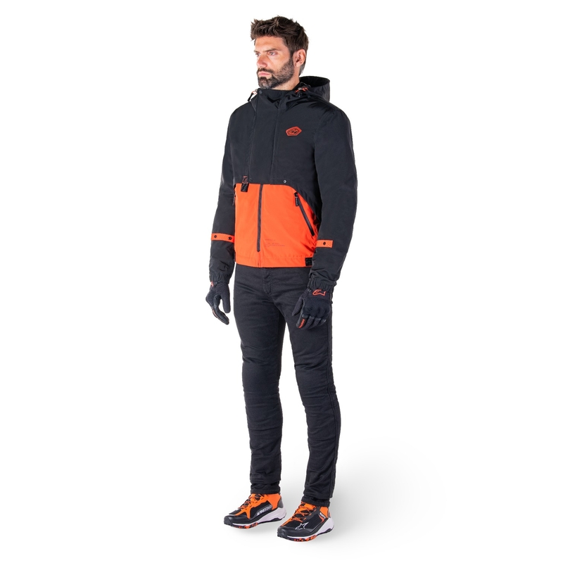 Alpinestars Mootant Waterproof Parka sort-fluo-orange