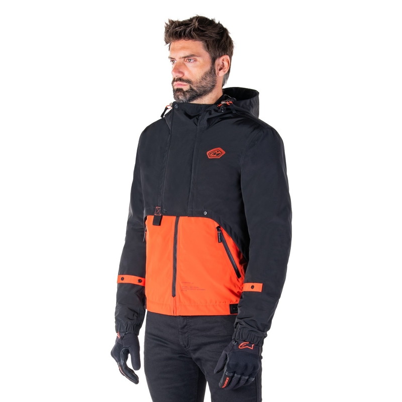 Alpinestars Mootant Waterproof Parka sort-fluo-orange