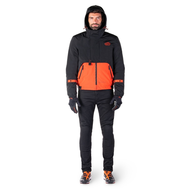 Alpinestars Mootant Waterproof Parka sort-fluo-orange