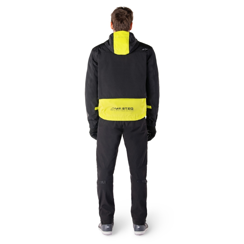 Alpinestars Mootant Vandtæt Parka Sort-Fluo Gul