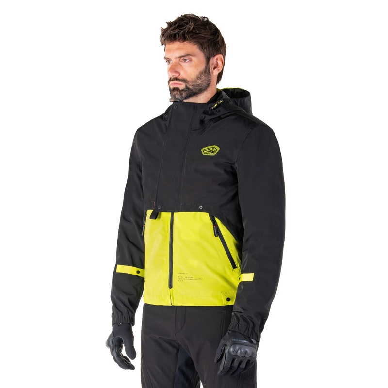 Alpinestars Mootant Vandtæt Parka Sort-Fluo Gul