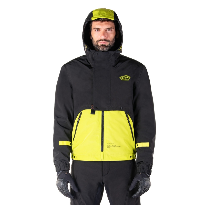 Alpinestars Mootant Vandtæt Parka Sort-Fluo Gul