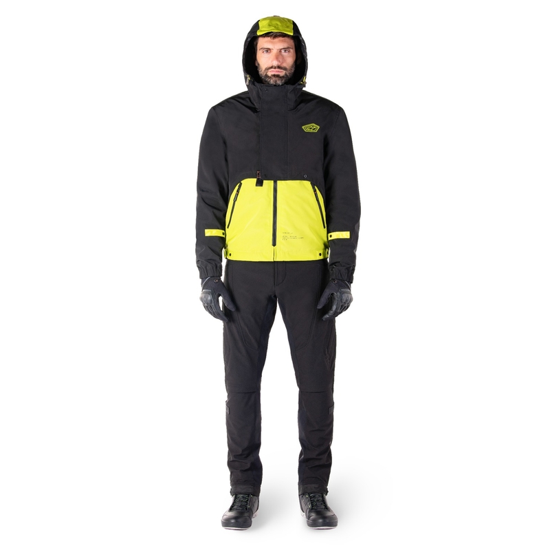 Alpinestars Mootant Vandtæt Parka Sort-Fluo Gul