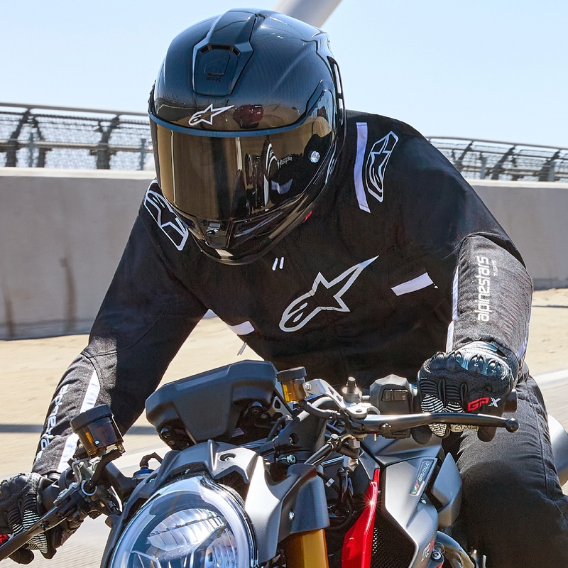 Alpinestars T-SPS 2 vandtæt motorcykeljakke i sort og hvid