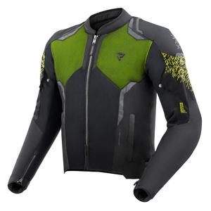Motorcykeljakke Rebelhorn Jax sort-fluogul