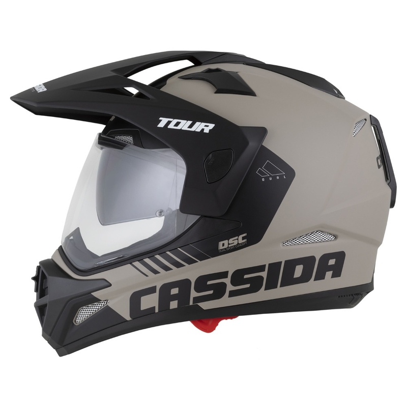 Endurohjelm Cassida Tour 2.0 Dual mat sandsort
