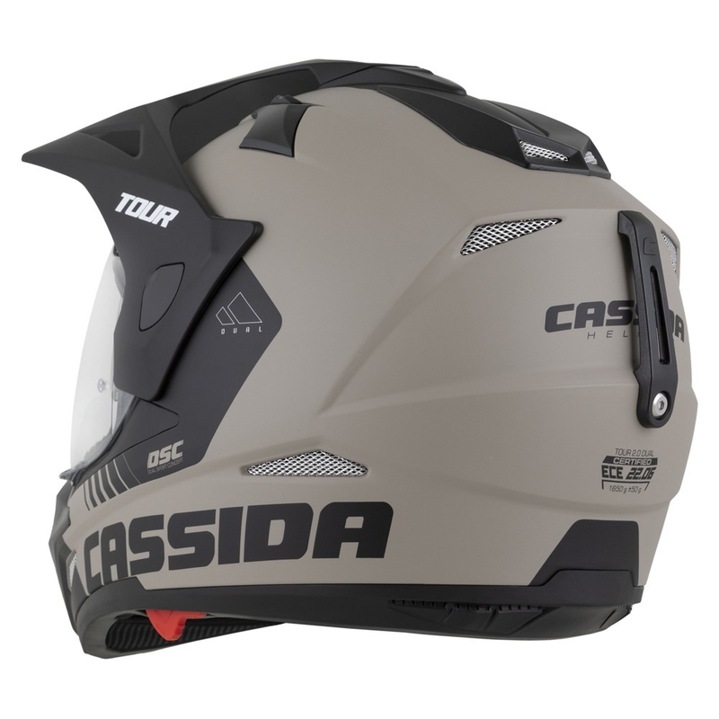 Endurohjelm Cassida Tour 2.0 Dual mat sandsort