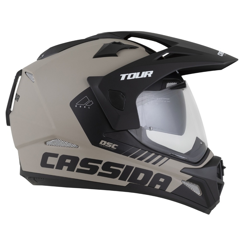 Endurohjelm Cassida Tour 2.0 Dual mat sandsort
