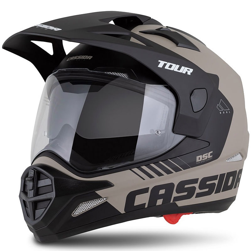 Endurohjelm Cassida Tour 2.0 Dual mat sandsort