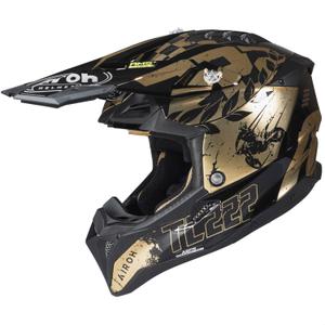 Motocrosshjelm Airoh Aviator 3.0 "TC 222 THE LEGEND" sort-guld