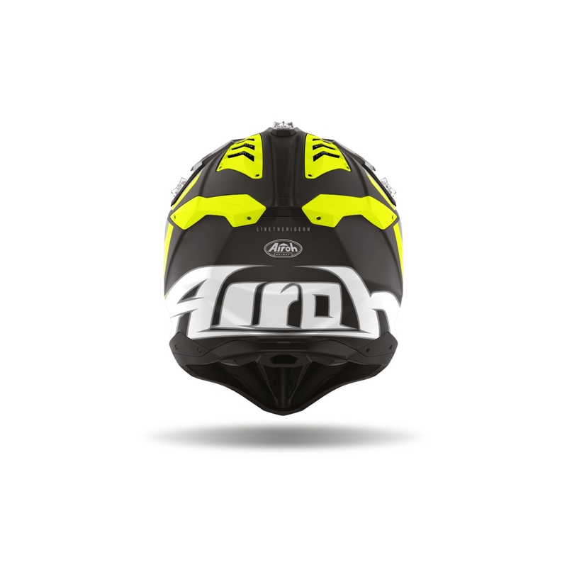 Motocrosshjelm Airoh Aviator 3 Glory gul mat