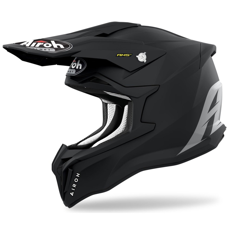 Motocrosshjelm Airoh Strycker Farve mat sort udsalg