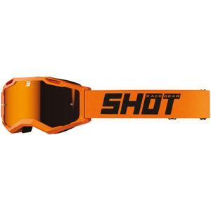 Motocross-briller Shot Assault 2.0 Solid orange med iridium-plexi