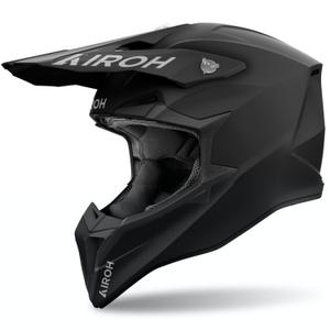 Motocrosshjelm Airoh Wraaap Farve sort mat