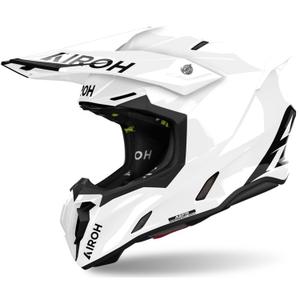 Motocrosshjelm Airoh Twist 3 Farve hvid blank