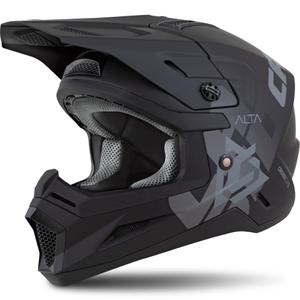 Børnemotocrosshjelm Cassida Cross Cup 2 Alta mat sort-grå