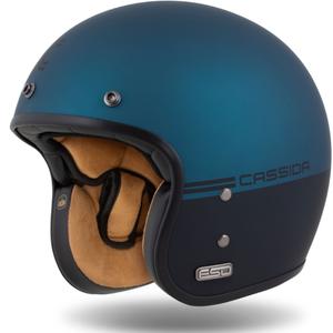 Cassida Eso Super Hooligan Open Hjelm Sort Mat Metallic Blå