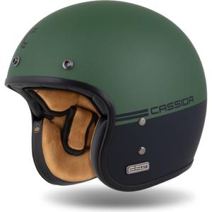 Åben hjelm Cassida Ace Super Hooligan sort mat-metallic grøn