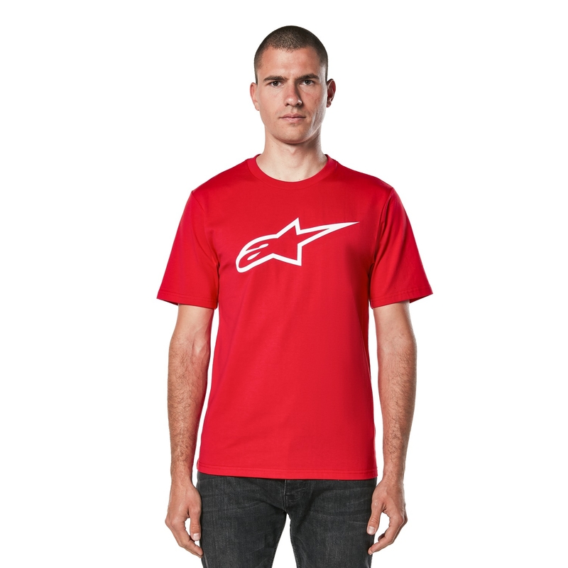 T-shirt Alpinestars Ageless 2.0 CSF rød og hvid
