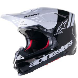 Alpinestars Supertech S-M8 Radium 2 motocrosshjelm sort og hvid