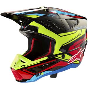 Alpinestars S-M5 Action 2 fluogul-fluorrød motocrosshjelm