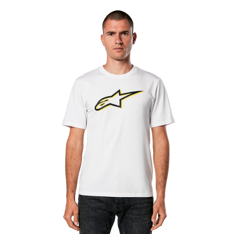 T-shirt Alpinestars Ageless Shadow CSF hvid-sort
