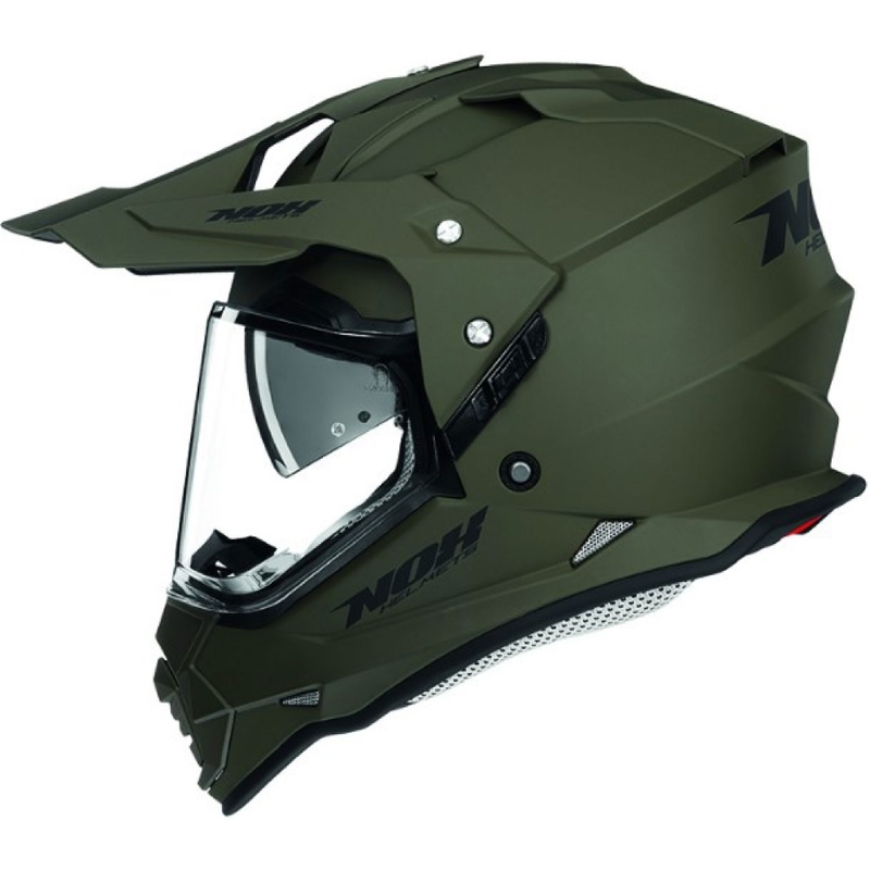 Endurohjelm NOX N312 grøn mat