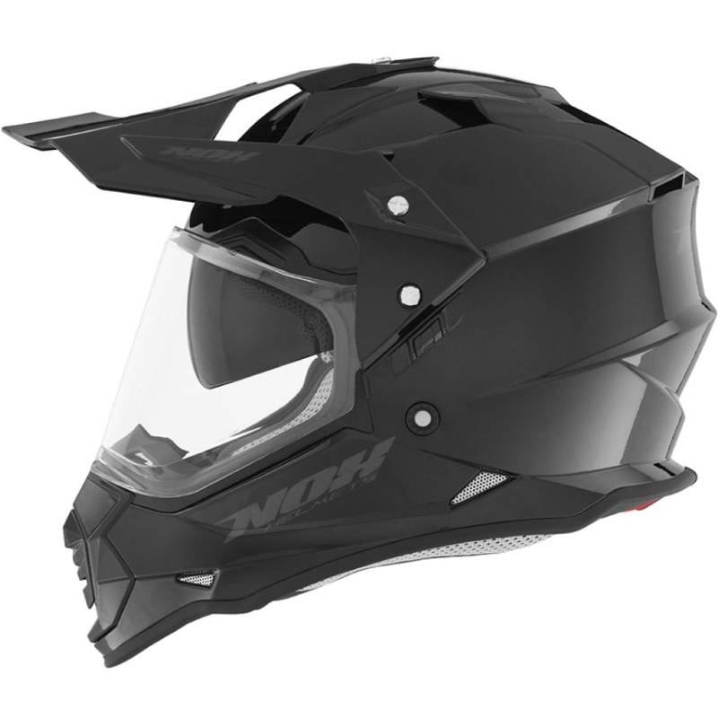 Endurohjelm NOX N312 sort blank