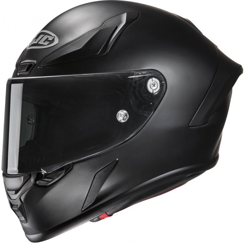Integreret motorcykelhjelm HJC RPHA 1 Solid sort mat udsalg