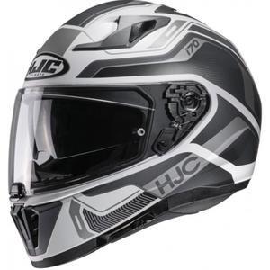 HJC I70 Lonex MC5SF integreret motorcykelhjelm hvid-grå udsalg