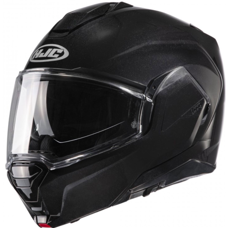 Sammenklappelig motorcykelhjelm HJC I100 Solid metal sort