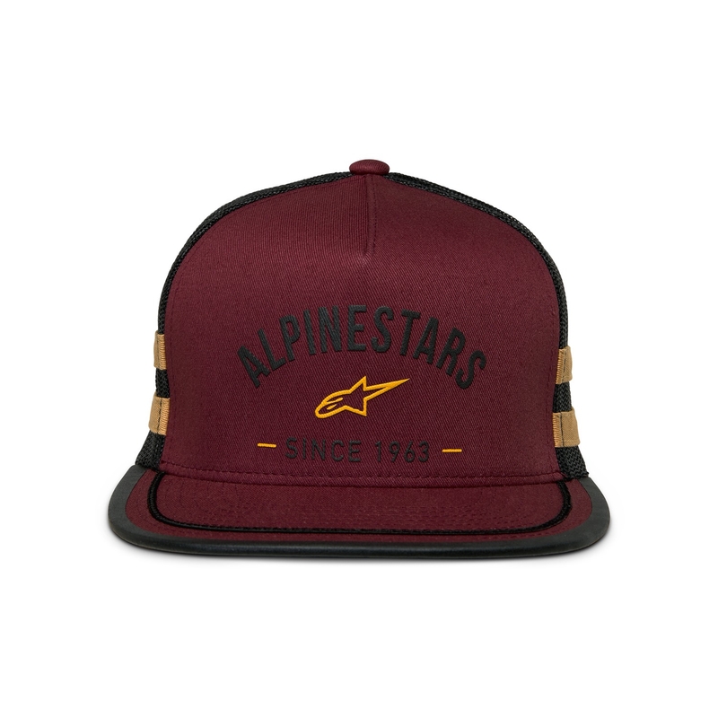 Alpinestars Backline Trucker-kasket murstensrød-sort-guld