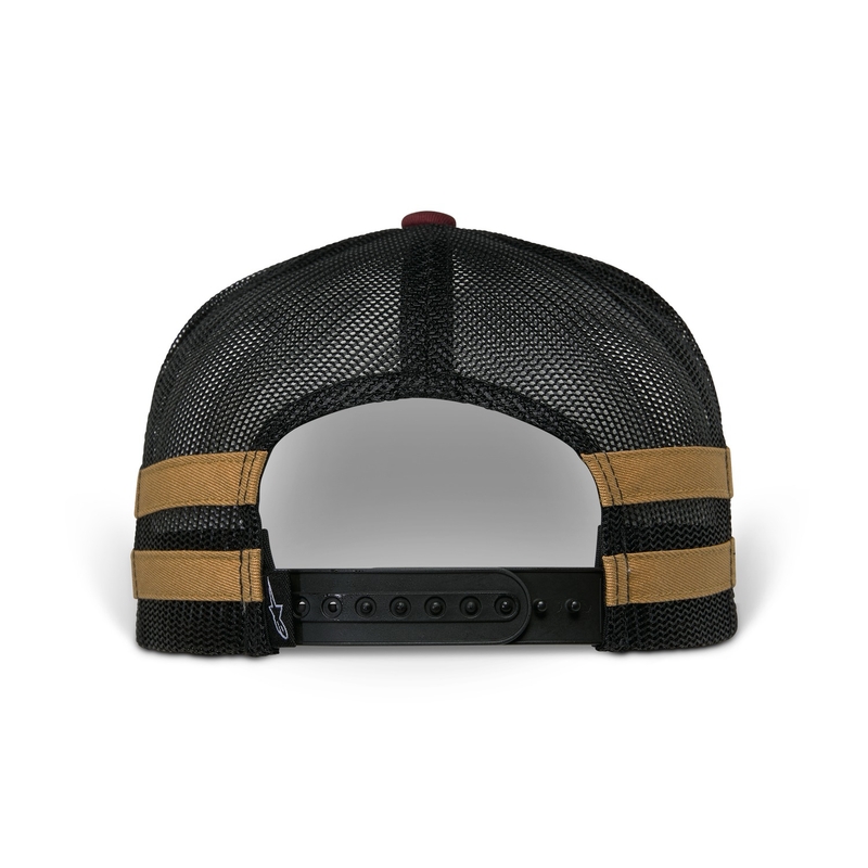 Alpinestars Backline Trucker-kasket murstensrød-sort-guld