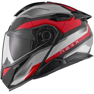 Nexx X.Lifetour PRO Mile motorcykelhjelm rød og hvid