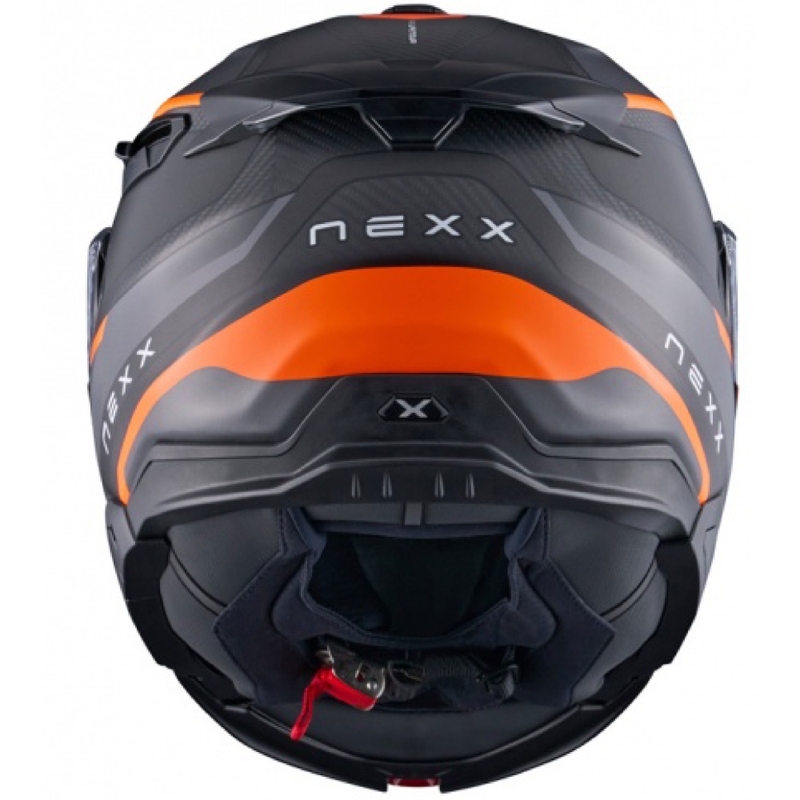 Flip-up motorcykelhjelm Nexx X.Lifetour PRO Mile mat orangegrå udsalg