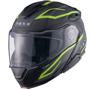 Flip-up motorcykelhjelm Nexx X.Lifetour PRO Mile mat grå-fluogul