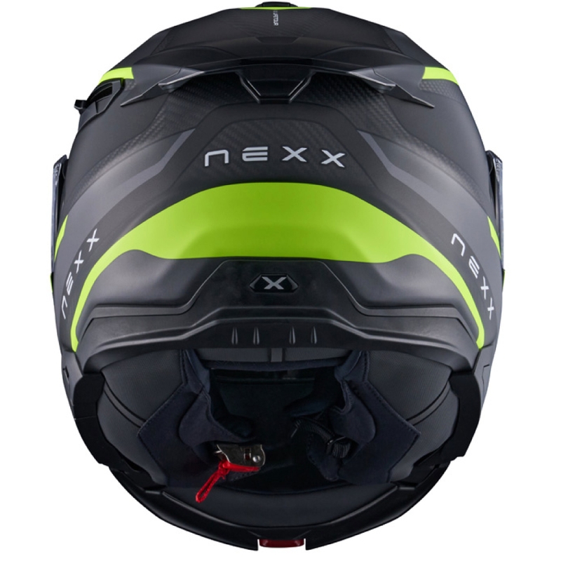 Flip-up motorcykelhjelm Nexx X.Lifetour PRO Mile mat grå-fluogul udsalg