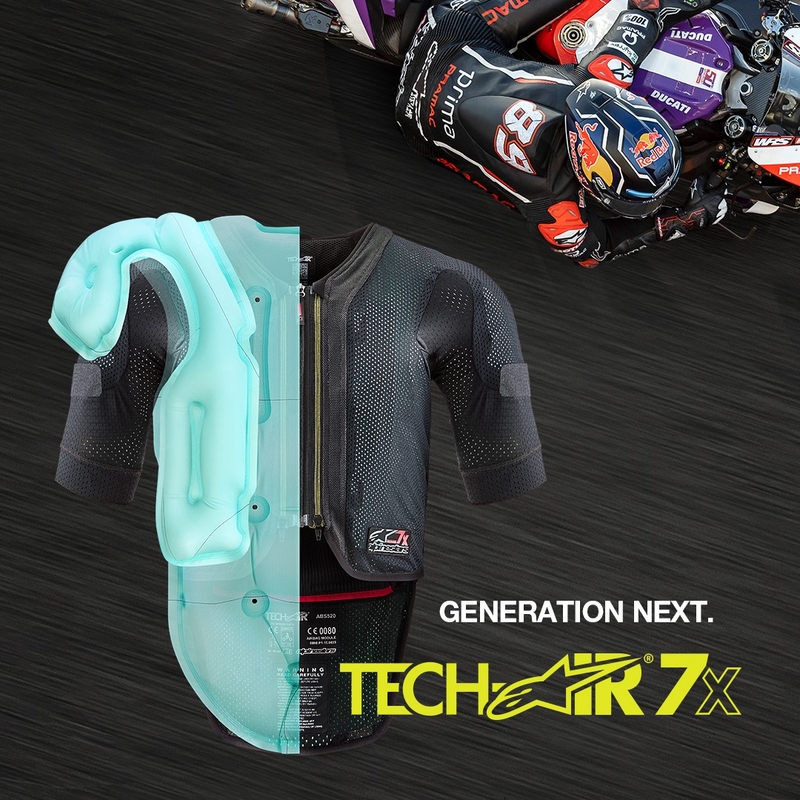 Alpinestars TECH-AIR®7X System airbagvest sort-rød